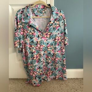 Chubbies Multicolor Men’s Floral Golf Shirt XXL